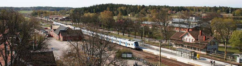 Knivsta ÖVERSIKTSPLAN 2035 med utblick mot 2050 45 vägkorsning med Björkkällevägen. En förutsättning för ny station i Alsike är en utbyggnad till fyra spår på sträckan genom Knivsta kommun.