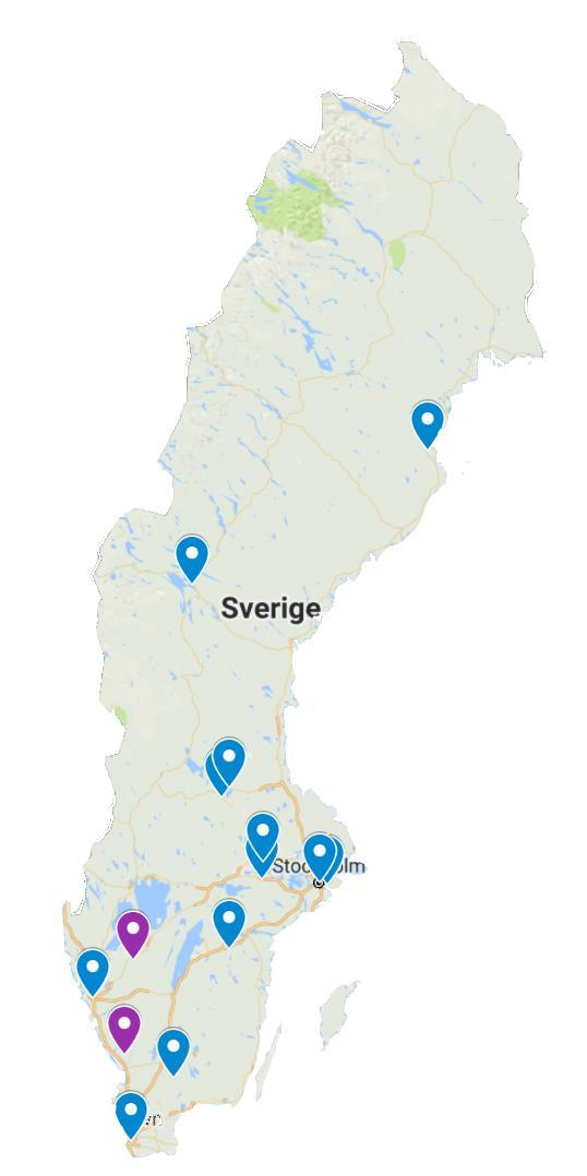 Arbetsmetod 10-15 kommuner, 2 kommunalförbund, Inera, Kommentus 30-40 % av landets invånare 2-3 fysiska