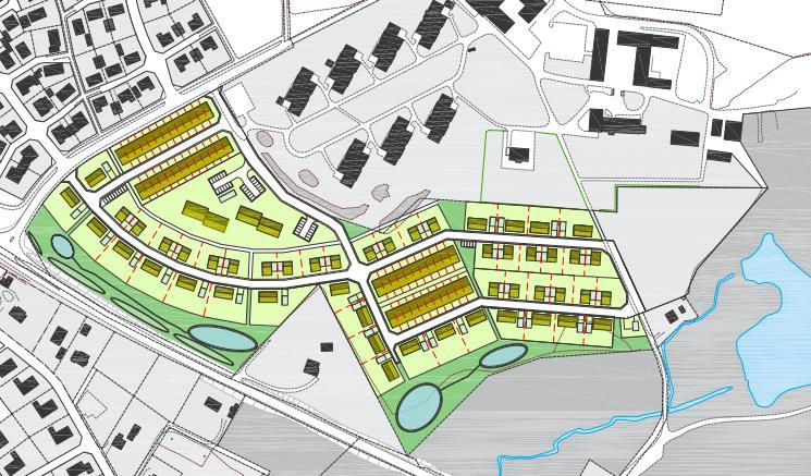 Väg 13 Figur 6. Föreslagen bebyggelse inom planområdet.