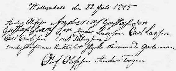 detaljerat beskrivna i ett protokoll. Samtidigt hade kartor ritats, för att alla skulle förstå vad man fick och inte fick i förhandlingarna.