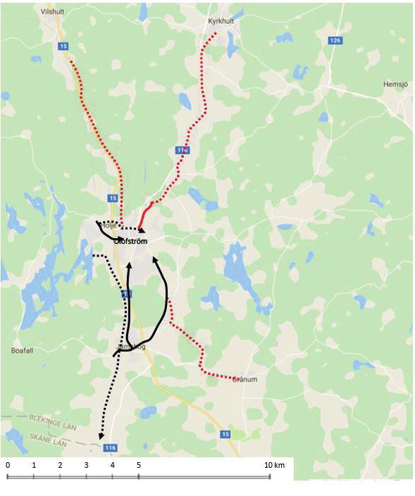 KARTOR ÖVER REGIONALT UTPEKAT HUVUDCYKELNÄT Olofströms