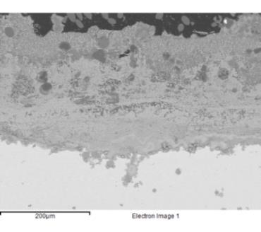steel sample after