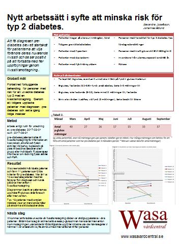 Nytt arbetssätt i syfte att minska risk för diabetes typ