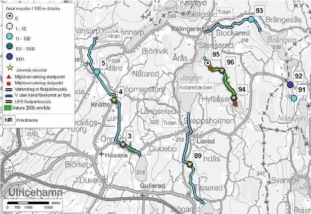 140: Tidan Tidan Kolarebäcken Avrinningsområde 140: Tidan Tidan och Kolarebäcken Ulricehamns och Tidaholms kommuner Delavrinningsområde: Tidan Aroid: 641960-137185,