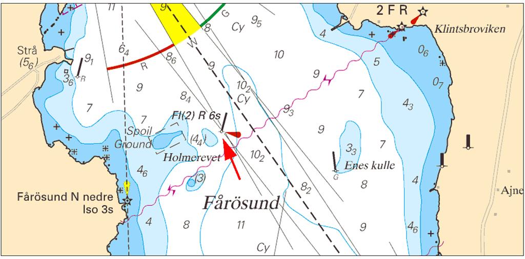 2014-09-18 6 Nr 512 Ny lysprick i Fårösund Sjöfartsverket, Kalmar. Publ. 17 september 2014 * 9817 (P) Sjökort: 7, 71, 713, 714, 74 Sverige. Mellersta Östersjön, Sydöstra Östersjön, Södra Östersjön.