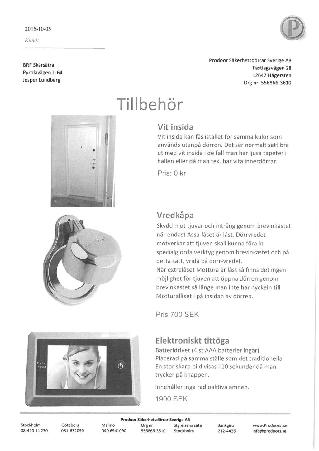 Tillbehör