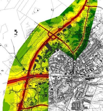 Buller Området vid E20 förbi Vårgårda är i nuläget exponerat av buller från trafiken.