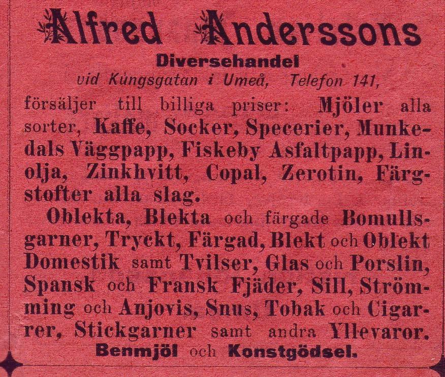 9 Anderssons Diversehandel,