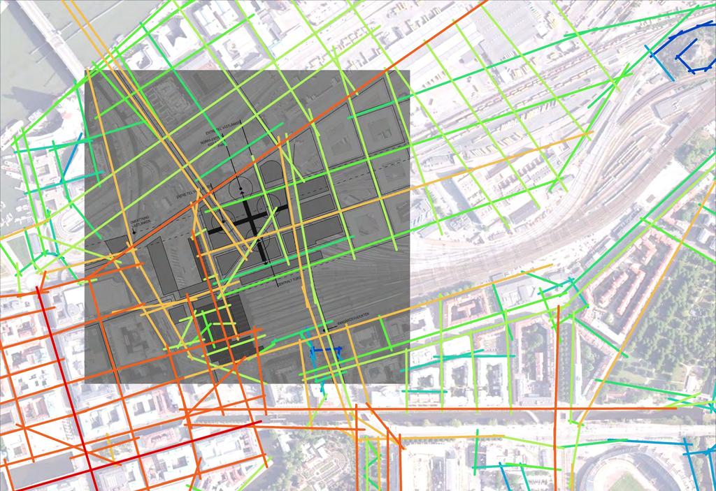 Förlängningen av Nya Götaälvbroaxeln skapar hög tillgänglighet inne i Region City Med planskilda korsningar blir Bangårdsviadukten ett mer avskilt