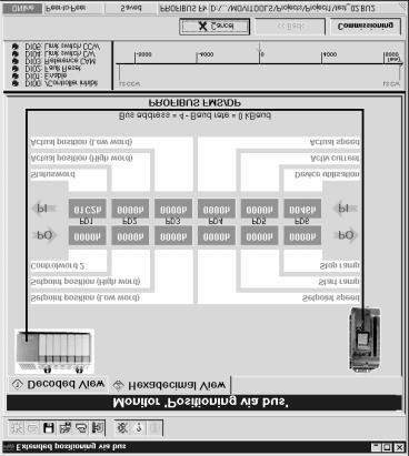 I 0 Starta programmet "Utvidgad Busspositionering" Hexadecimal visning Bild 28: Monitorläge för "Utvidgad busspositionering", hexadecimal visning 04837AEN