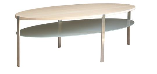 Modellerna som ingår i serien är ett runt bord med 90 cm i diameter, ett runt bord med 60 cm i diameter, ett njurformat bord om ca 125 70 cm och ett ovalt bord som mäter 140 65 cm.