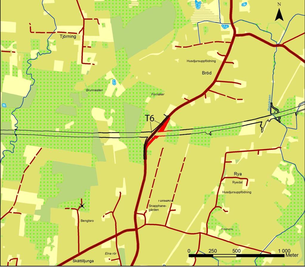 Figur 1. Skånekarta med Kristianstad kommun och vägsträckan E22 Sätaröd-Vä markerade. Figur 2.