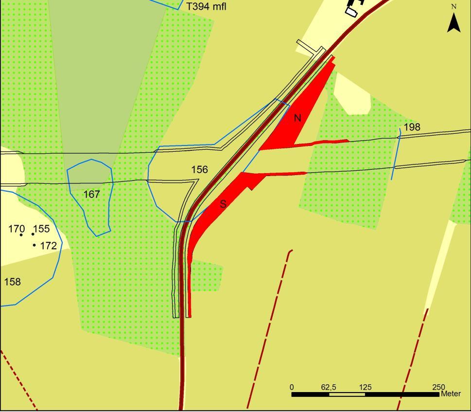 Inledning Inför anläggande av ny väg E22, sträckan Sätaröd-Vä, gjordes en arkeologisk utredning av en tilläggsyta vid Tränevägen norr om Tollarp, benämnd lokal T6.