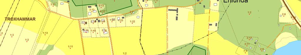 DETALJPLANER OCH OMRÅDESBESTÄMMELSER Området är inte detaljplanelagt. Närmaste detaljplan är 772 och ligger precis norr om området.