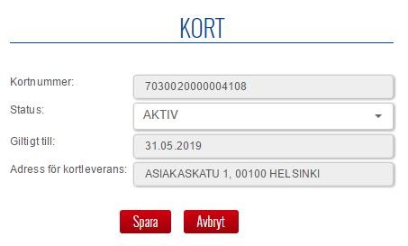 Kortlistan kan exporteras till Excel.