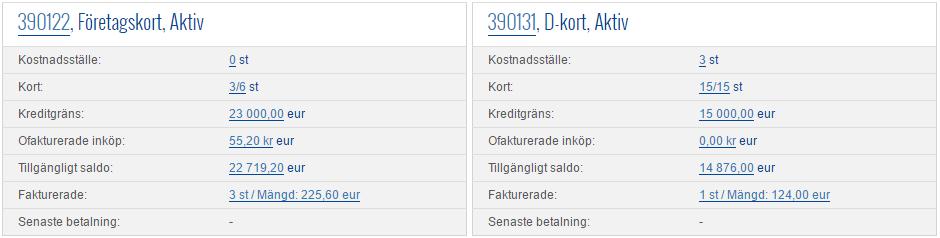 Funktioner på avtalsnivå Avtalsuppgifter + Avtalsuppgifter kan beskådas genom att välja Lista på avtal i Huvudmenyn och listan det önskade Avtalet; + avtalen visas antingen som en Lista eller som en