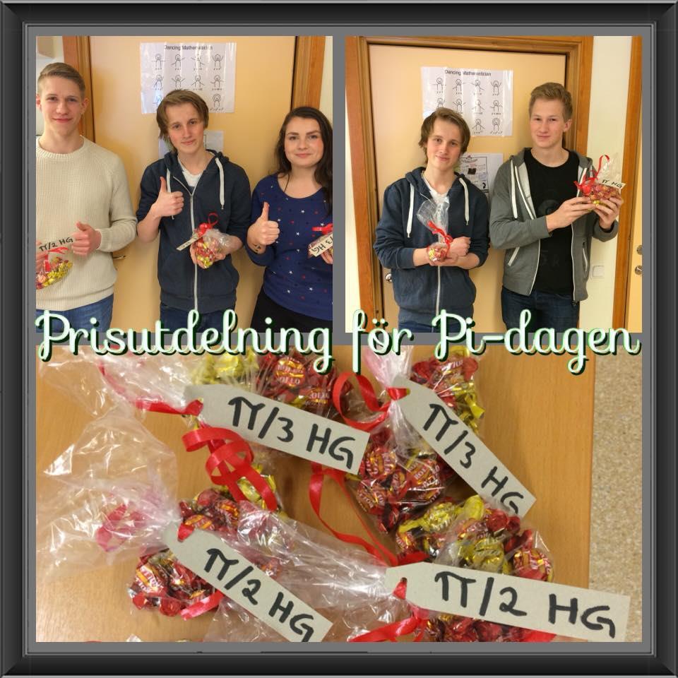 Resultat från Pi-dagen Pi-dagen uppmärksammades traditionsenligt på Wasaskolan med möjlighet att delta i decimaltävling och matematiktipsrunda.