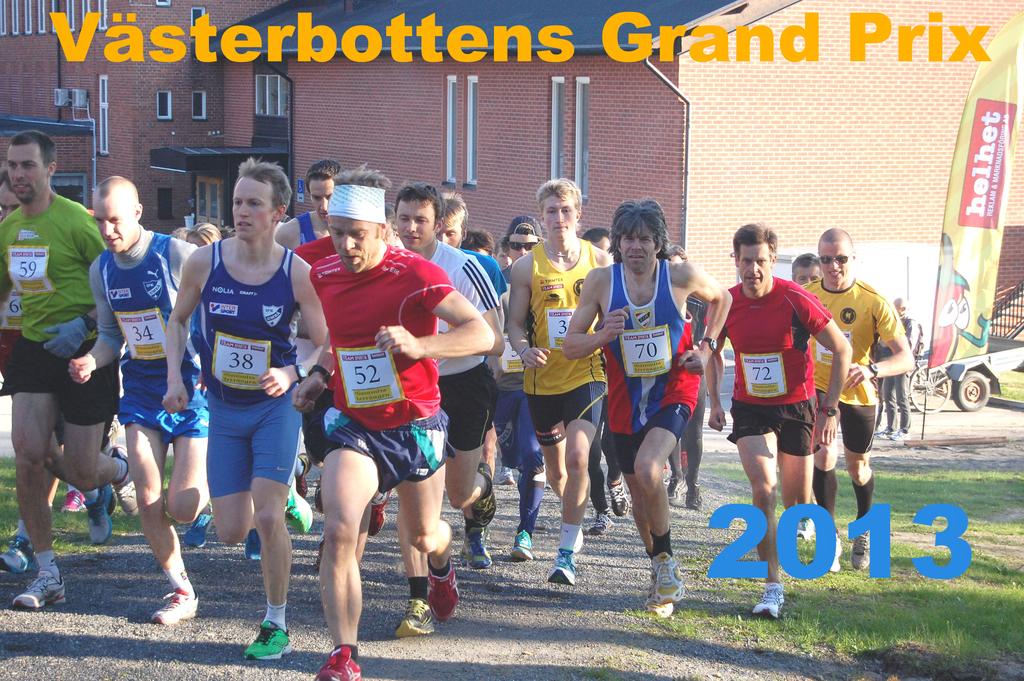 Västerbottens Grand Prix 36:e upplagan av Västerbottens långlöpningsserie för både motionärer och elit. Tävlingsklasser för män och kvinnor, GP-medalj och utlottning av fina priser.