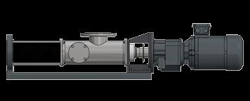 Tryck Upp till 24 bar (48 bar på vissa modeller) Trögflytande Medier med viskositet upp till 3 miljoner CP Modell BA Standardpump för industriella applikationer.