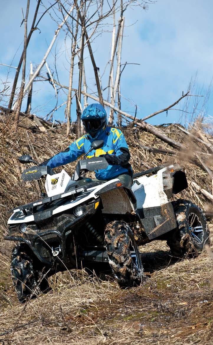 Utför backarna så börjar den med att motorbromsa bra för att sedan släppa lite av taget om remmen så att man måste gasa till lite för att återfå greppet om den.