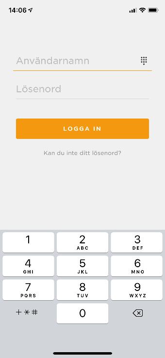 Starta upp mobilanknytning med app i Telekompaniet mobilväxel 1.