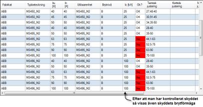 FEBDOK 2013-12-23 Sida 3/8 Kontroll av skydd När man klickar på Kontrollera skydd i lista visas nu en stapel på hur långt FEBDOK har kommit i beräkningen/kontrollen.