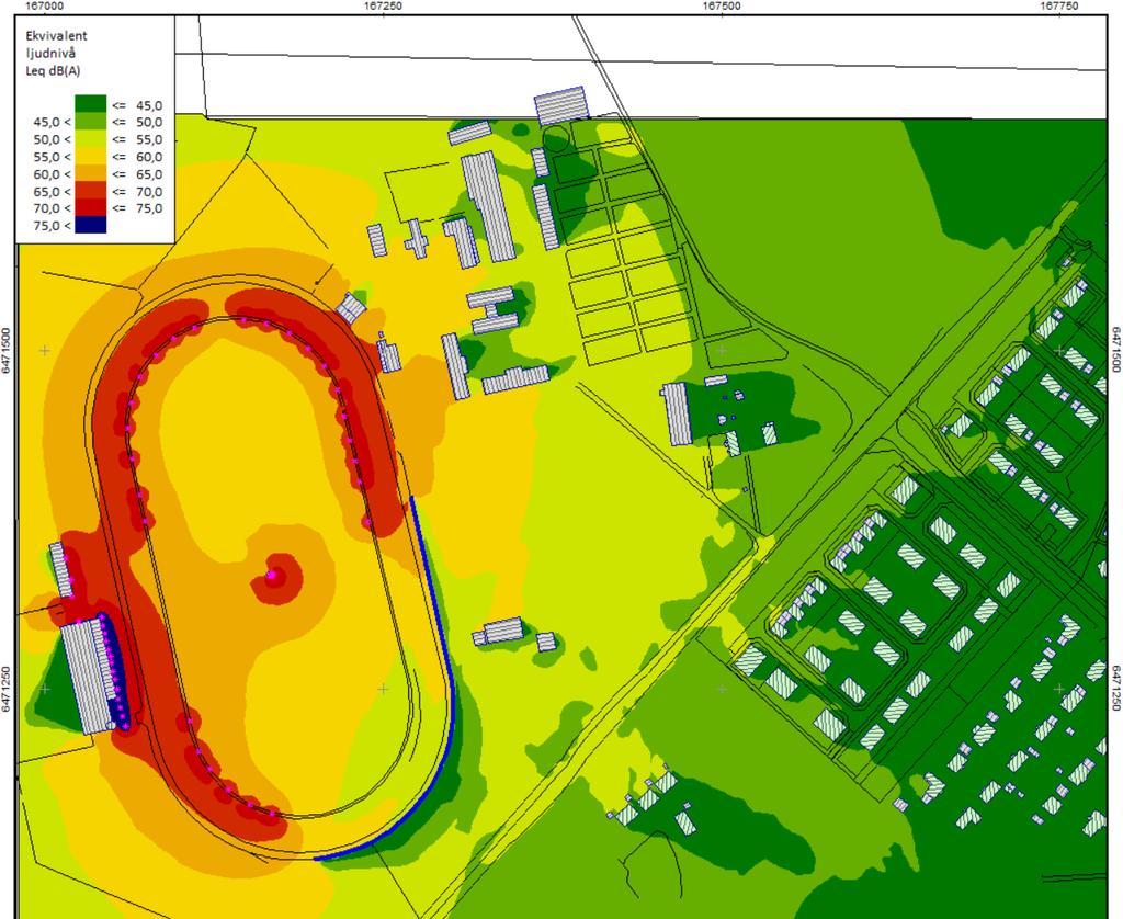 Tabell 5. Bilagor Bilaga Situation Ljudnivå M1 Uppmätta ljudnivåer per sekund presenterat som grafer Ekvivalent ljudnivå per sekund [dba] F1 Fasadvärden för samtliga våningar.