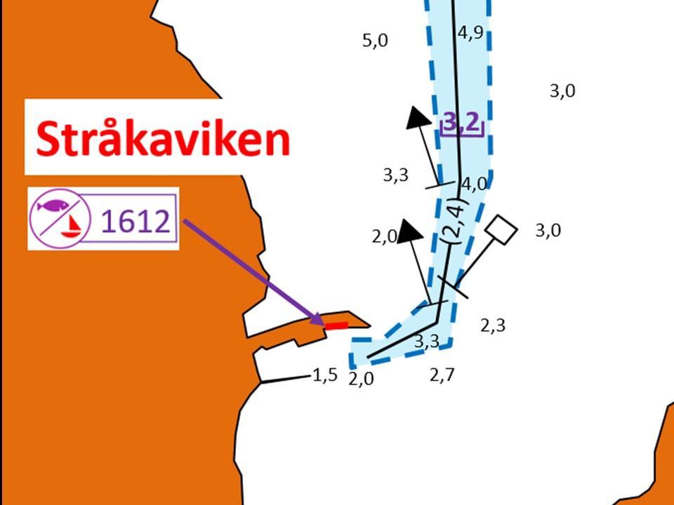 1612 Stråkavikens fiskehamn och besöksbrygga Innanför gästbryggan finns fiskebryggan. GE PLATS ÅT FISKEBÅTARNA SOM OPERERAR FRÅN HAMNEN!