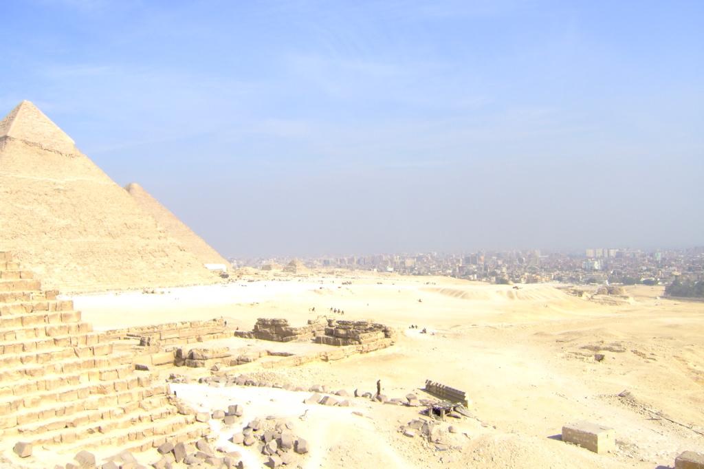 Smog i Kairo och pyramiderna i Giza KEMA02