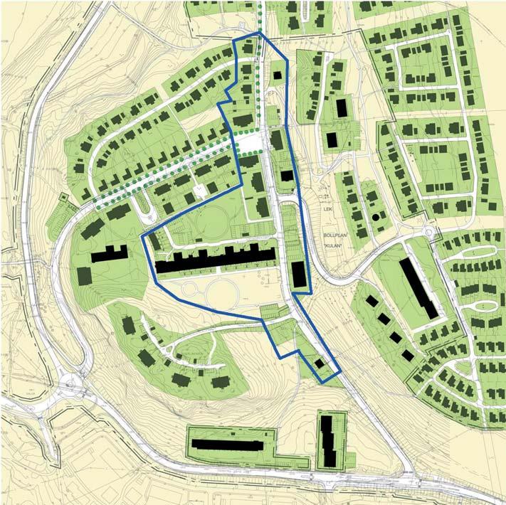 N 2 illustrationsplan över västra Söderby Del 3 Gestaltningsprogram för del av Söderby Park DP Väster del 3 Sanatorievägen, Söderby torg, och sjukhusparken Gestaltningsprogrammet avser del 3, d.v.s. det f.