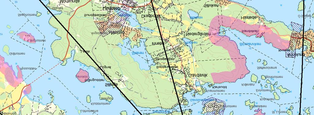 Teckenförklaring A1 Områdesindelning med beteckning (se värdebeskrivning) Generellt strandskydd om 100 meter utvidgat till 300 meter