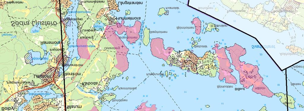 Bilaga 1 Karta 9 (11) Utvidgat strandskydd i Österåkers kommun Tillhör Länsstyrelsens beslut 2014-11-18 för Österåkers kommun.