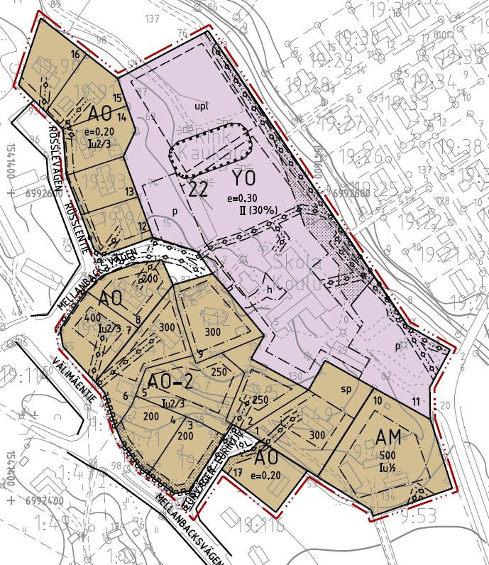 S i d a 11 Bild 9. Utdrag av detaljplan godkänd 4.3.