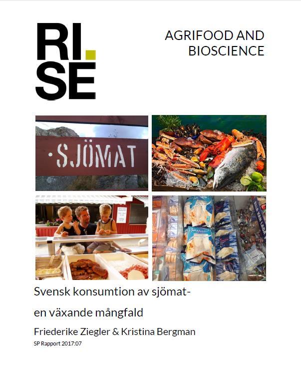 Mängd konsumerad i Sverige 2015 (1000 ton ätlig del) Fiskkonsumtion i Sverige idag Svensk fiskkonsumtion bestod av nära 75 % importerat 40 35 30 Omkring 60 % av svenska landningarna direkt till foder