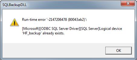felmeddelande: Har man inte installerat SQL