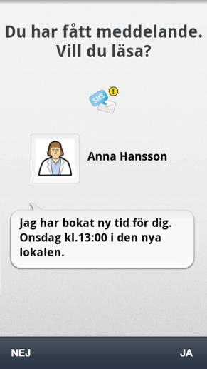 3 Avisering Avisering Av/På gäller endast Android-version lägre än 4.4. Om man väljer att stänga av aviseringen kommer inte vyn Du har fått meddelande att visas.