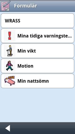 2.2 Handi-principer Den mest grundläggande skillnaden mellan Handi-appar och vanliga appar är att Handiapparna har betydligt mindre information och färre valmöjligheter per vy.