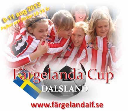 V i önskar alla deltagande föreningar med spelare, ledare och supporters hjärtligt välkomna till 23:e upplagan av Färgelanda Cup.