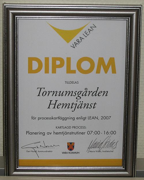 Diplom efter varje