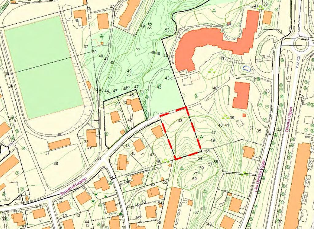 1. Syfte Syftet med detaljplanen är att på den aktuella tomten möjliggöra uppförandet av ett boende med särskild service (BMSS) i upp till 2 