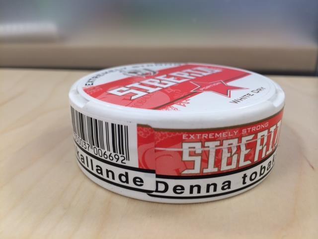 Siberia, extremly strong snus Innehåller 43 mg