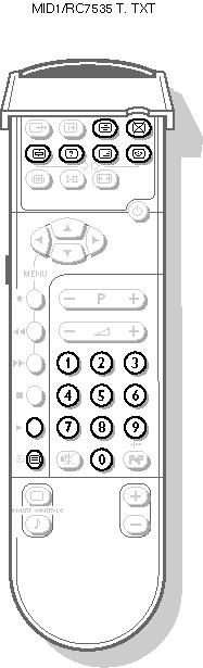 Text-TV (specialfunktioner) Tr yck på: / Ta fram programtext Du får fram: Se programtextens sidnummer i innehållsförteckningen för text-tv. Skriv in programtextens sidnummer (exempelvis 888).