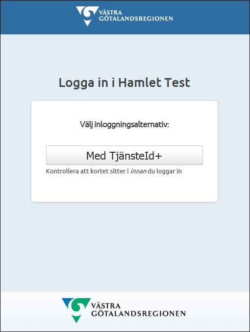 Manual Hamlet 2.1 Sidan 5 av 101 Kapitel 1 1. Behörighet 1 Förutsättningen för att kunna använda Hamlet är att du har ett TjänsteID+ med 6-siffrig säkerhetskod (legitimeringskod).