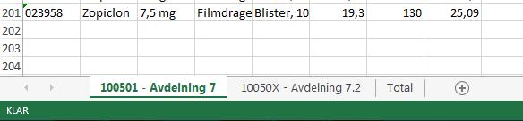 Manual Hamlet 2.1 Sidan 71 av 101 Om enheten har flera PNL visas dessa i separata flikar längst ner i Excelfilen. 4.2. Administration 4.