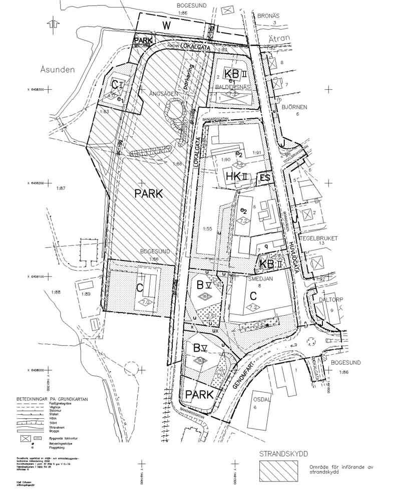Strandskyddet Förslag till att återinföra strandskyddet inom allmän platsmark. 12 Störningar Störningar från FG Bygg kan påverka ny bostadsbebyggelse.