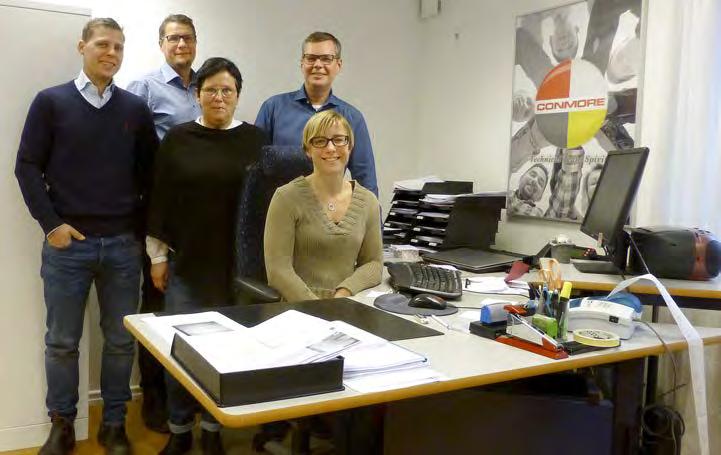CONMORE Foto: Sven-Hilding Arnell Andreas Svensson, Ingela Brandt, Anders Svensson, Johanna Dennerlöv och Joakim Olsson.