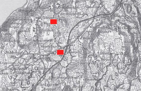 [KROA I LIA VE LUTEBROA] KROGEN I LIDEN VID LUTEBRON Vid ingången till 1800- talet fanns det två ställen i Högelid, det östra och det västra.