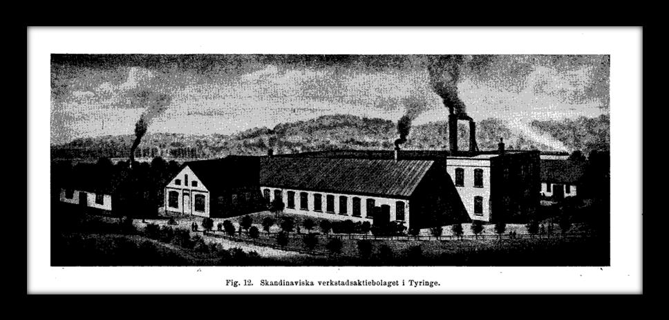 FRAMGÅNGSÅR Bild av fabriken i Teknisk Tidskrift år 1931 Frans Oscar