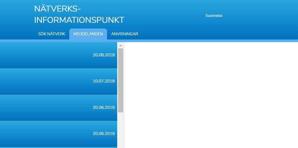 8 För att skicka ditt meddelande klicka på knappen Skicka meddelandet. Meddelandets innehåll består av ditt namn, din e-postadress, en bild på sökområdet samt ditt meddelande.