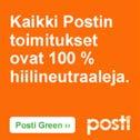 WEBBANNONSER POSTIS LEVERANSER WEBBANNONSER POSTI GREEN till 100 % koldioxidneutral transport Alla Postis